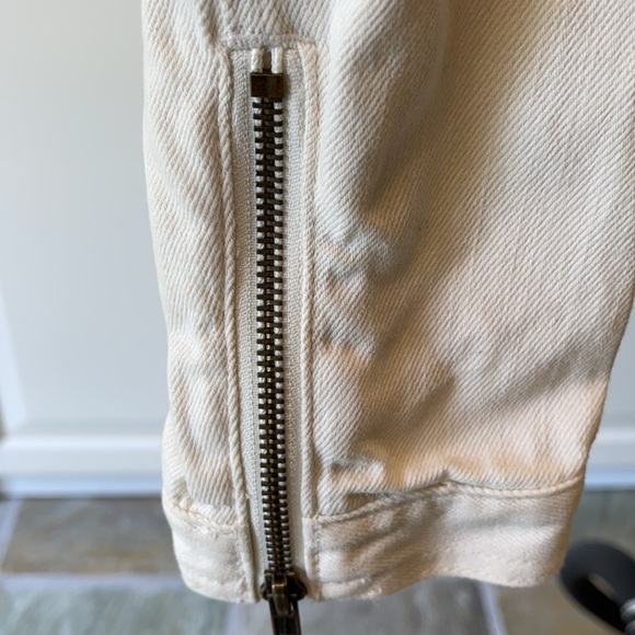 Pink by Victoria’s Secret White Denim Moto Jacket - Picture 6 of 6